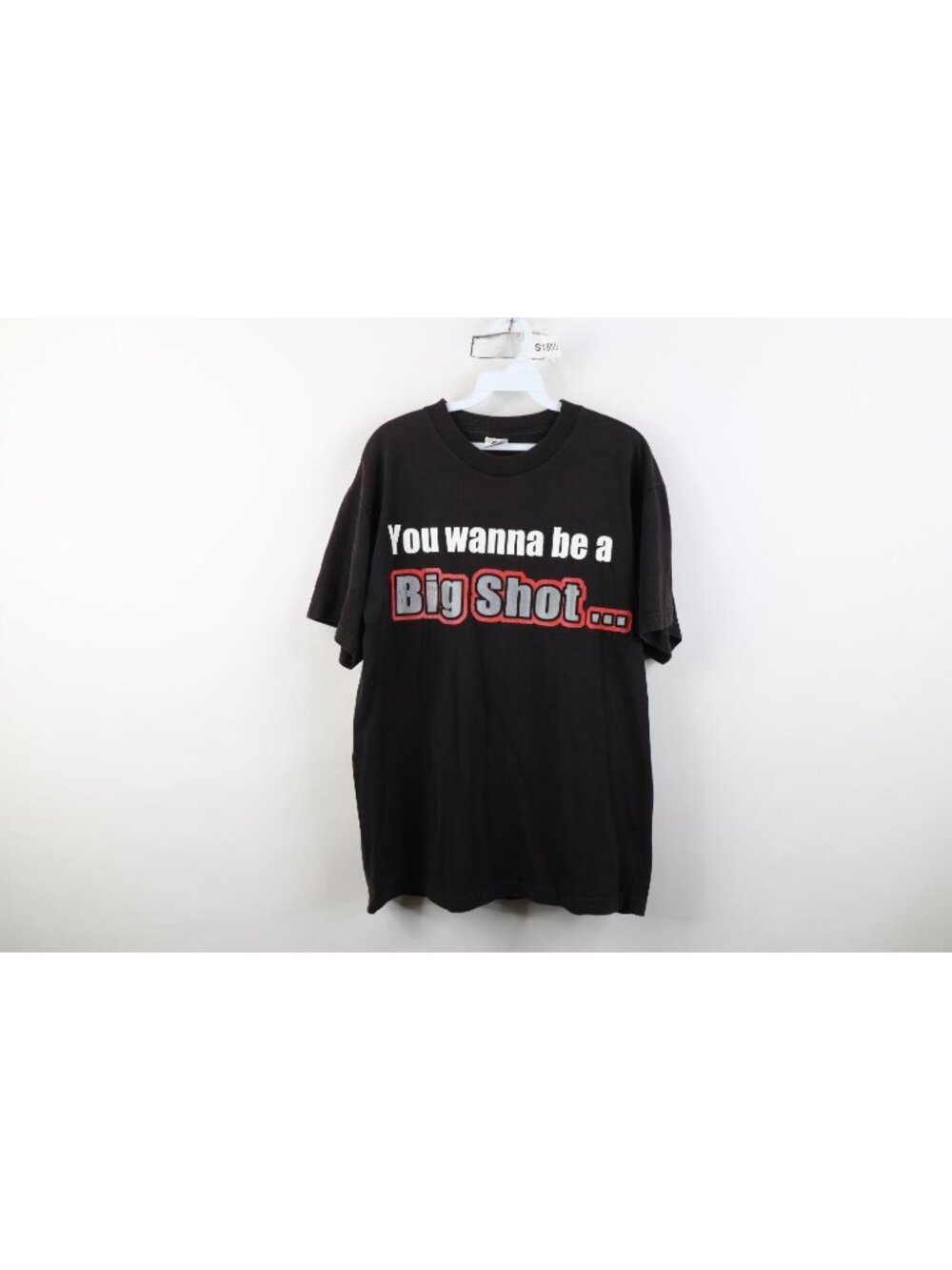 Vtg 90s WWF Wrestling Mens L You Wanna Big Shot The Rock Dwayne Johnson T-Shirt